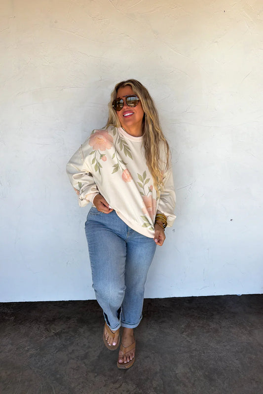 PREORDER: Spring Floral Pullover // eta May