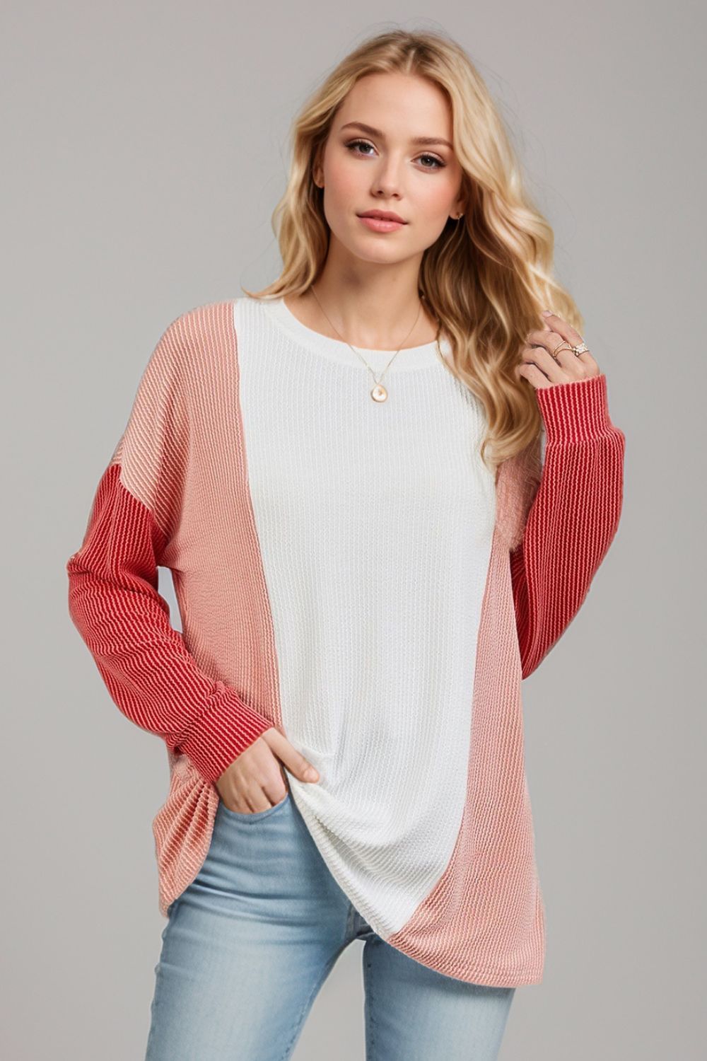 Draw the Line Ribbed Top