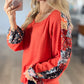 *free ship today* September Floral Thermal Top