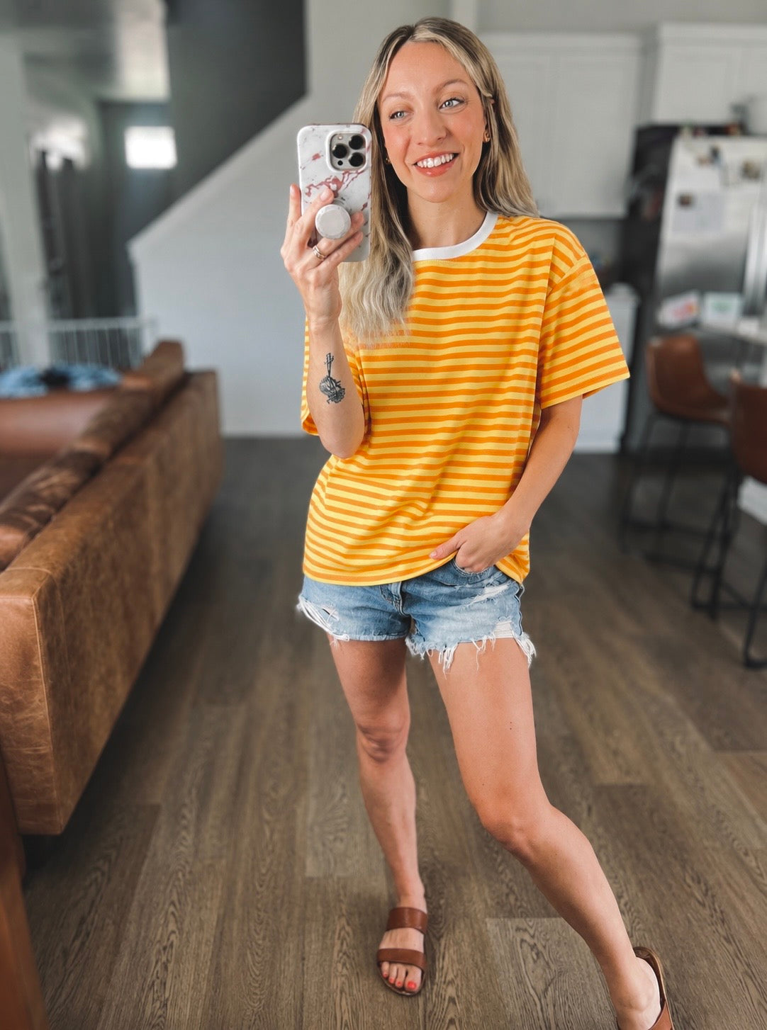 SHIPS FREE TODAY // Easy Days Striped Relaxed Tee
