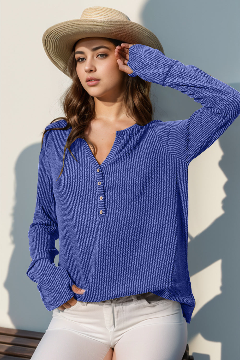 Allie Ribbed Thumbhole Long Sleeve
