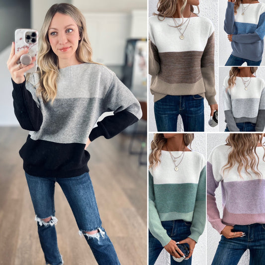 Sindra Color Block Sweater