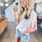 *free ship today* Macy Spring Floral Top