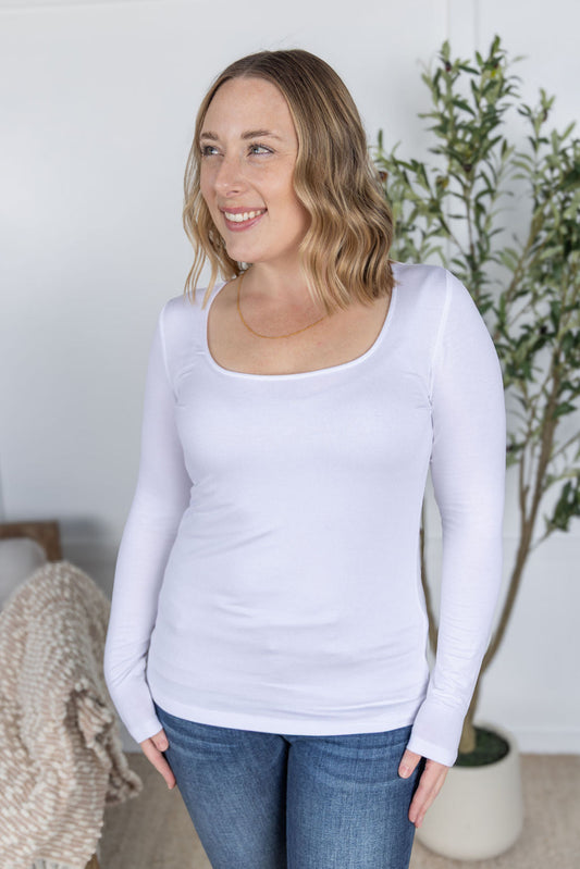 Alyssa Long Sleeve Top - White