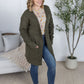 Madison Cozy Cardigan - Dark Olive