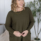 Naomi Pocket Sweater - Olive