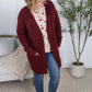 Madison Cozy Cardigan - Burgundy