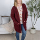 Madison Cozy Cardigan - Burgundy