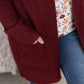 Madison Cozy Cardigan - Burgundy