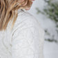 Geometric Button Snap Pullover - Oatmeal