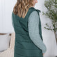 Harlow Long Vest - Hunter Green