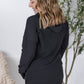 Kacey Ribbed Hoodie - Black