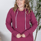 Kacey Ribbed Hoodie - Mulberry