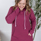 Kacey Ribbed Hoodie - Mulberry