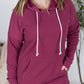 Kacey Ribbed Hoodie - Mulberry