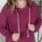 Kacey Ribbed Hoodie - Mulberry