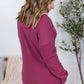 Kacey Ribbed Hoodie - Mulberry