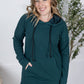 Kacey Ribbed Hoodie - Deep Teal