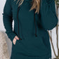 Kacey Ribbed Hoodie - Deep Teal