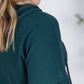 Kacey Ribbed Hoodie - Deep Teal