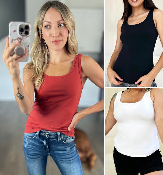 Basically Perfect Wide Strap Tank