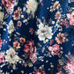 Deep Blue Floral Blouse