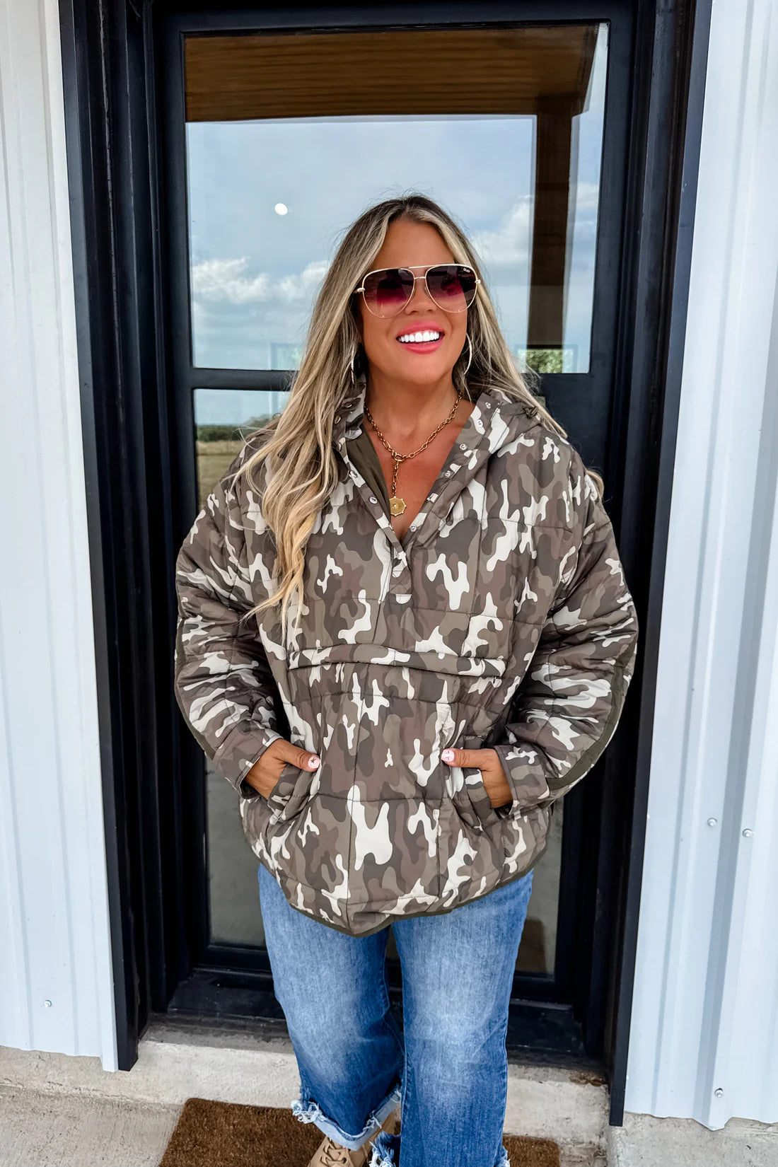Camo // Animal Jenna Hooded Puffer Preorder eta Nov