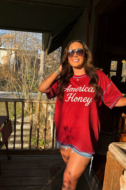 PREORDER: American Honey Oversized Tee // eta May