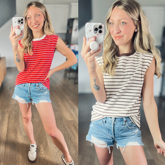 SHIPS FREE TODAY // Boardwalk Stripe Tank