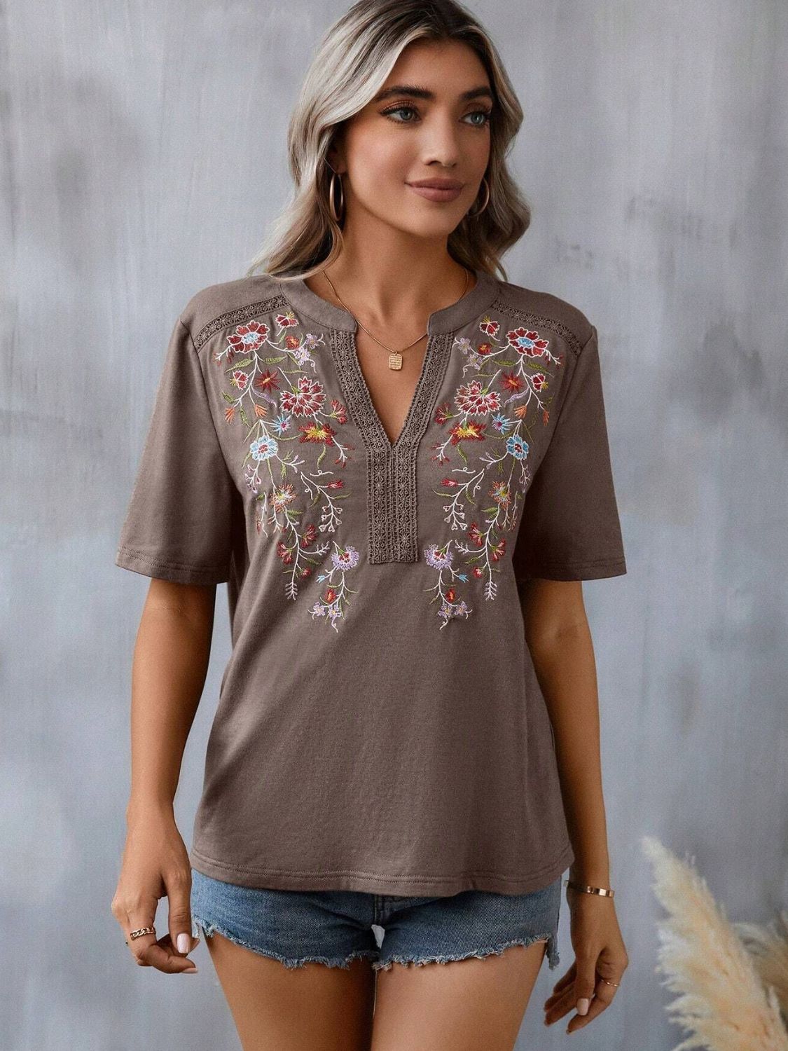 Amelia Embroidered Top