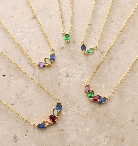 PREORDER: Custom Forever Linked Birthstone Necklace