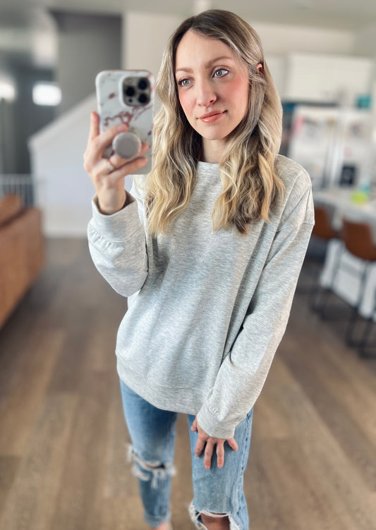 Round Neck Scuba Pullover