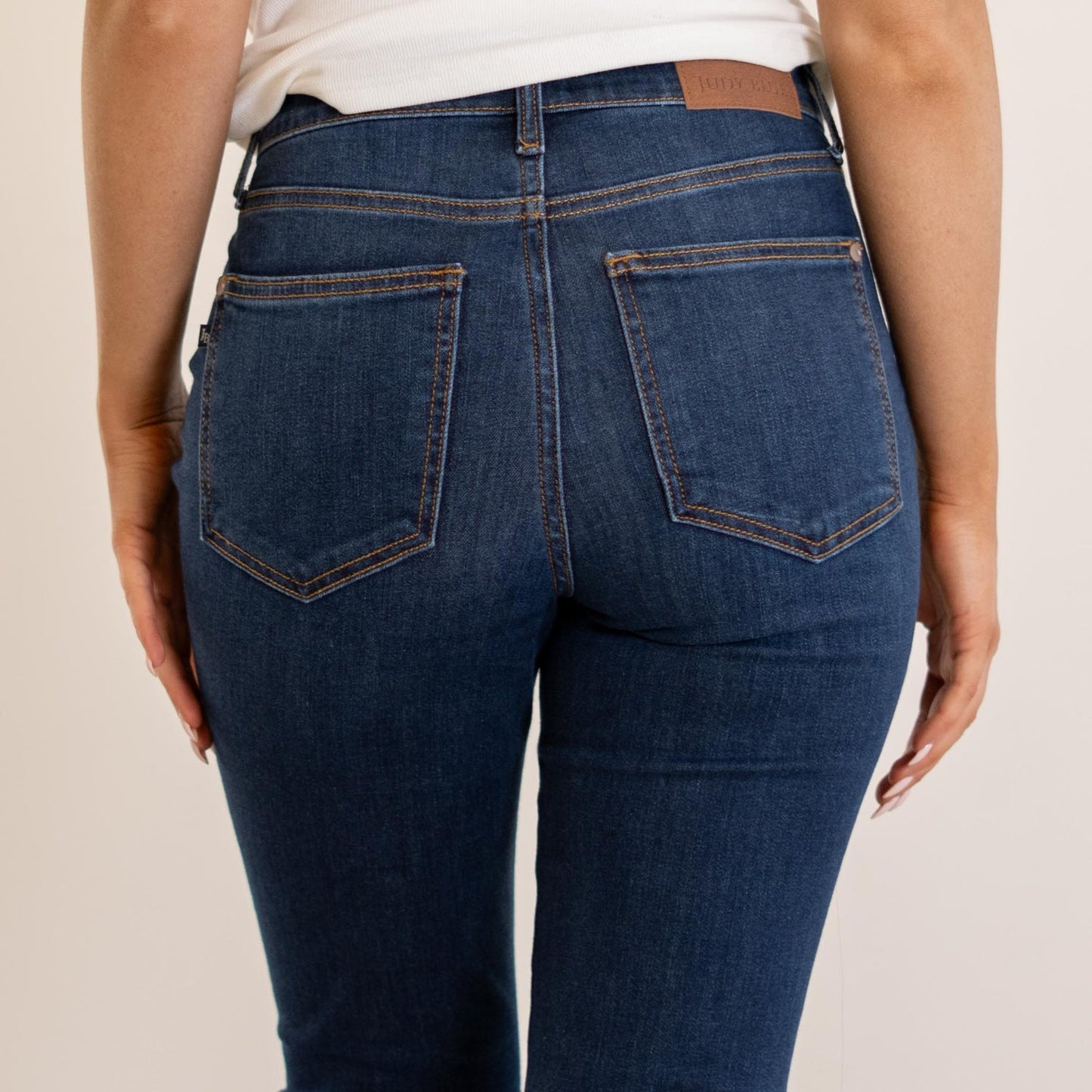 Dark Wash High Waist Capri Jeans - Judy Blue