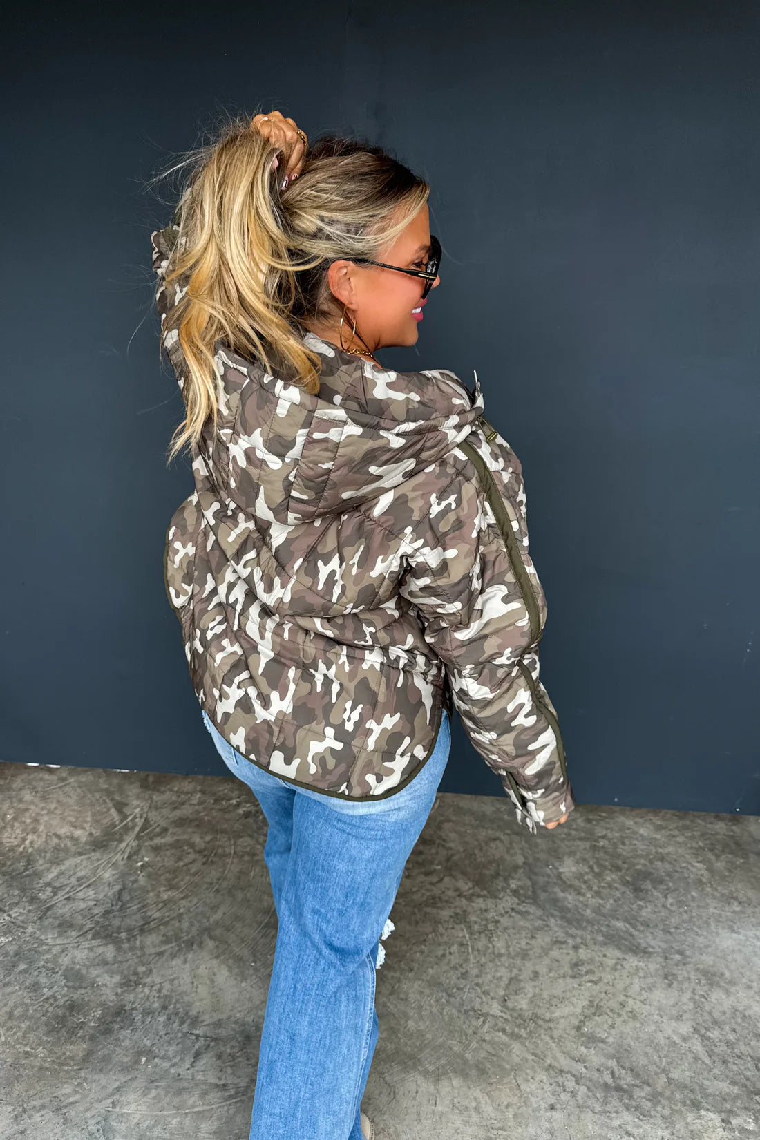 Camo // Animal Jenna Hooded Puffer Preorder eta Nov