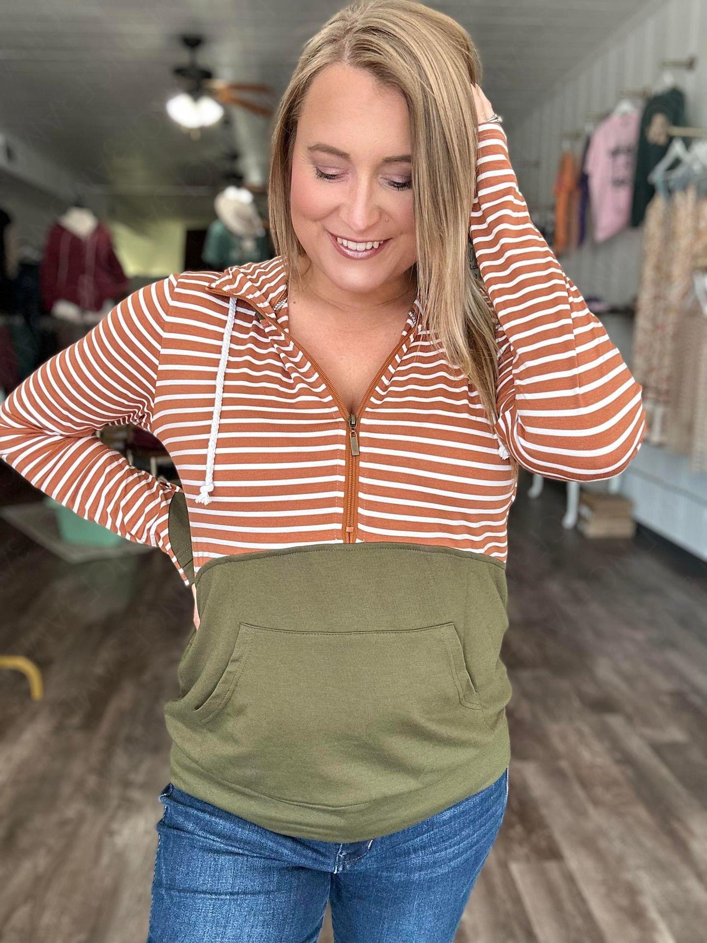 Bree Stripe Hoodie