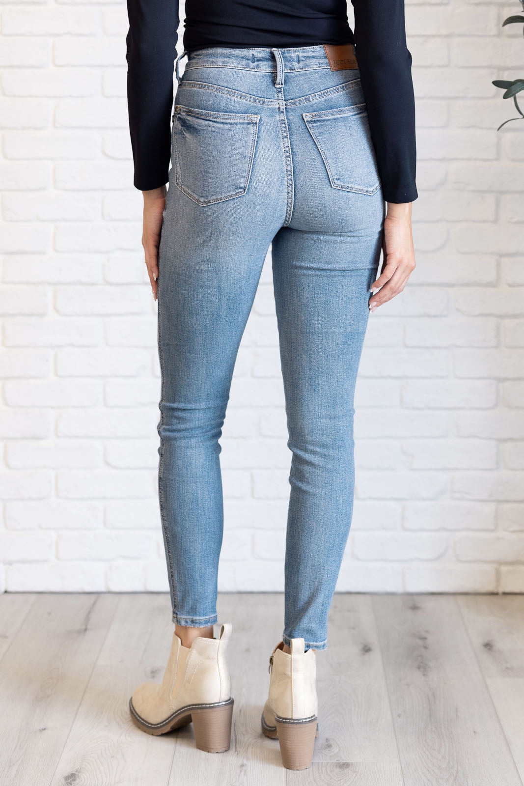 Sage Tummy Control Skinny Jeans - Judy Blue