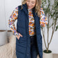 Harlow Long Vest - Navy