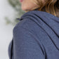 Pixie Pocket Halfzip Hoodie - Heathered Navy