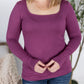Alyssa Long Sleeve Top - Mulberry
