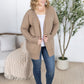 Dalilah Dot Cardigan - Tan