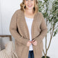 Dalilah Dot Cardigan - Tan