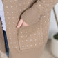 Dalilah Dot Cardigan - Tan