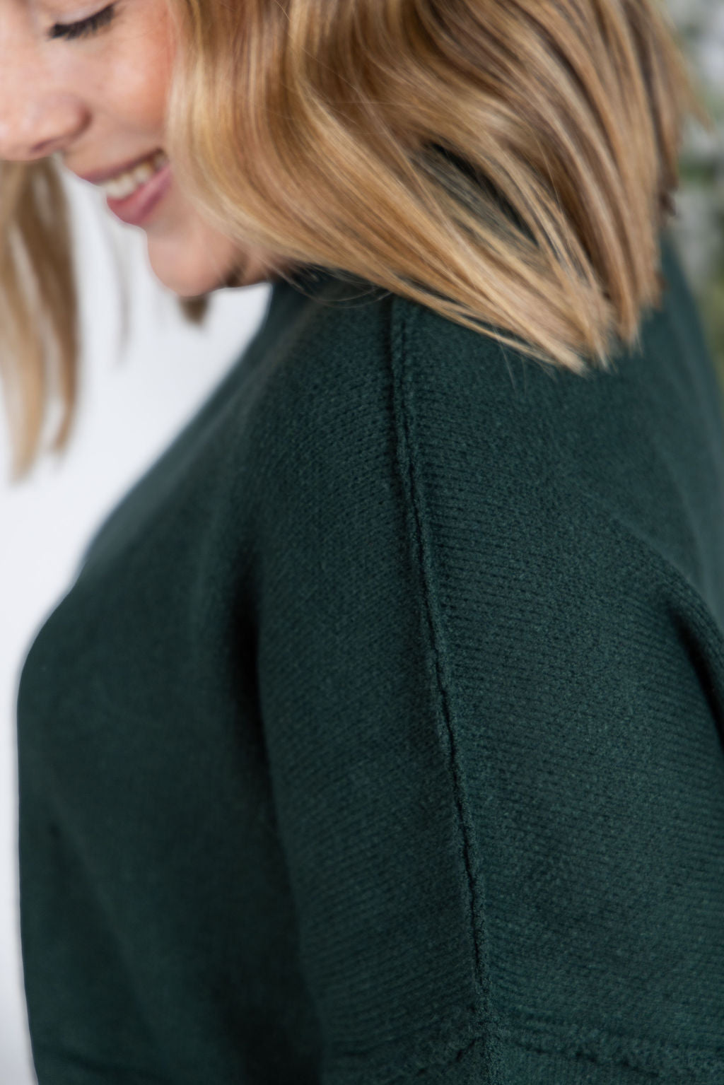 Aurora Cozy Sweater - Hunter Green