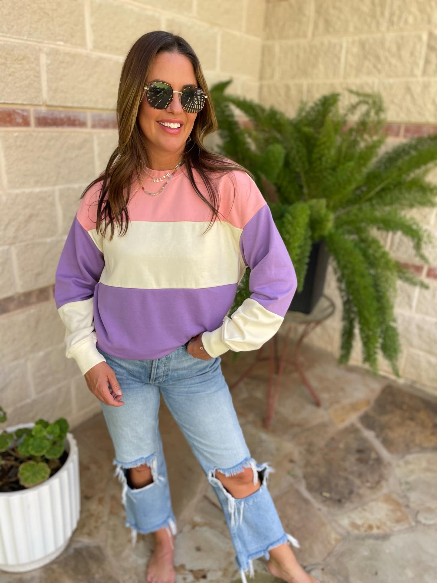 Colorblock Pullover