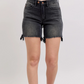 Double Button Dad Denim Shorts - Judy Blue