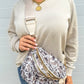 Double Zipper Crossbody Bag in Duck Camo Preorder