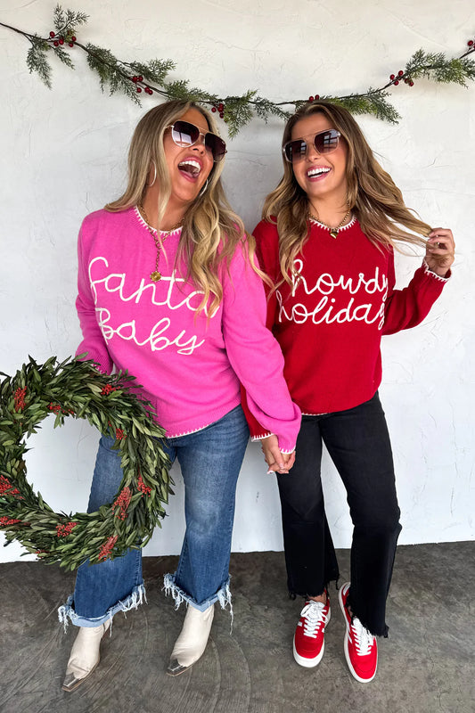 Santa & Howdy Holidays Sweaters Preorder