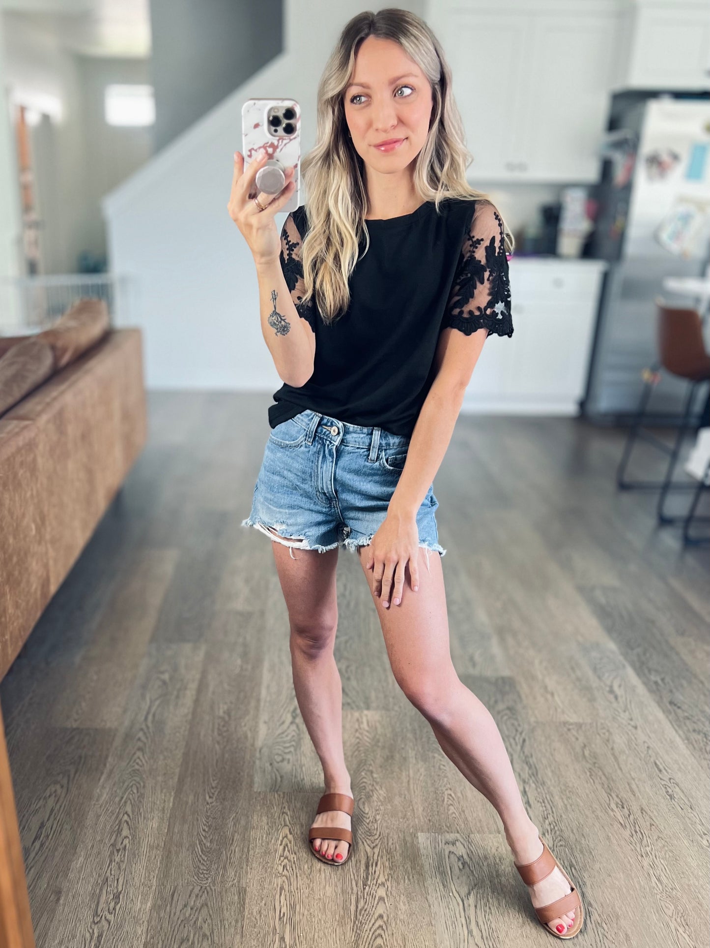 Brynn Lace Detail Top