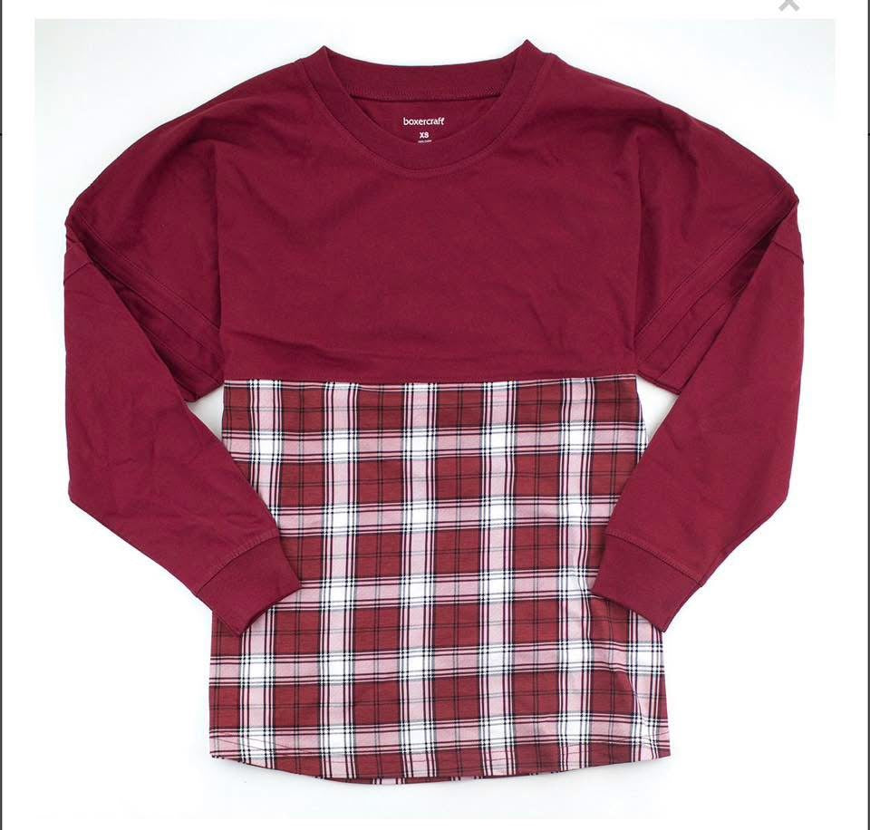 *custom* PREORDER: Plaid Oversized Top