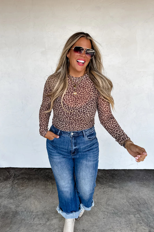 PREORDER: Animal Mesh Top // eta Nov